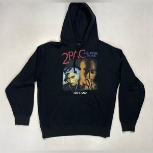 2pac Tupac Shakur All Eyez On Me Graphic Pullover Hoodie Women Medium Black